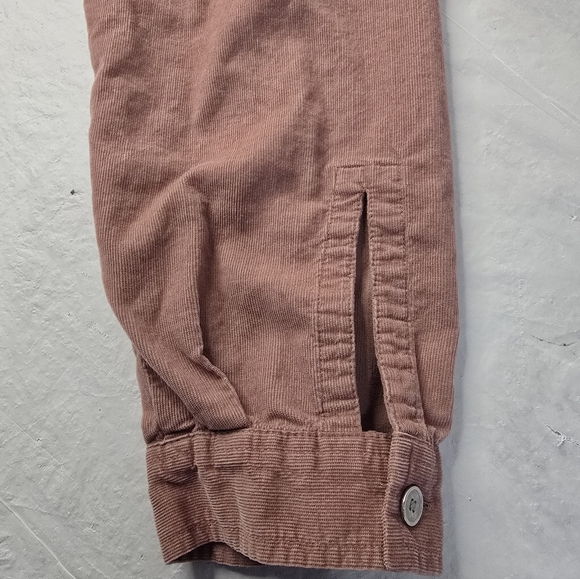J. Jill Corduroy Button Up Shirt Blush Pink Relaxed Fit Cotton Blend L - Picture 8 of 12